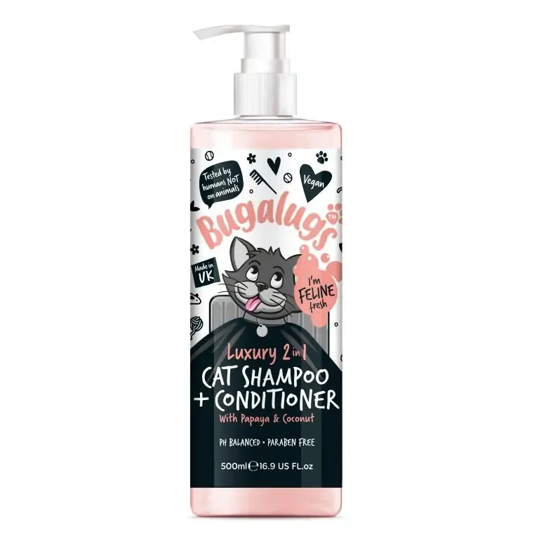 BUGALUGS Luxury 2 in 1 Cat Shampoo + Conditioner