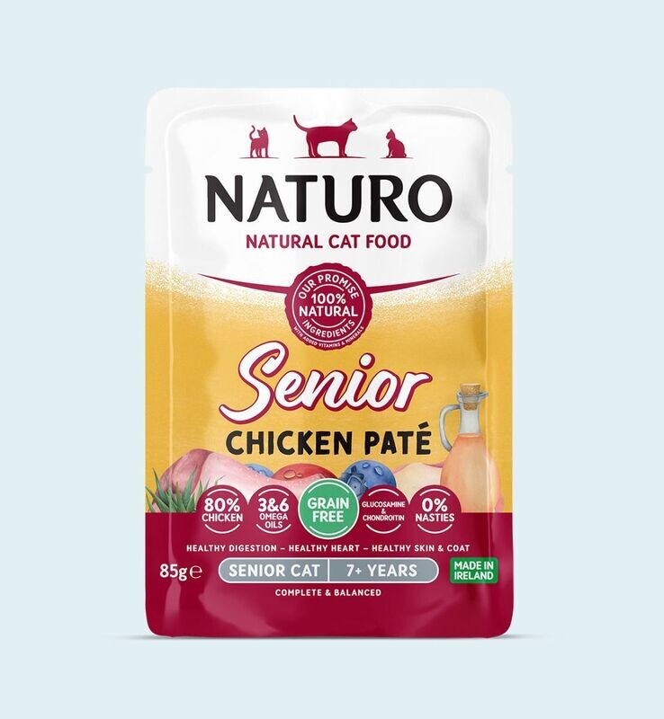 Naturo Cat Grain Free Senior Chicken Paté Pouch