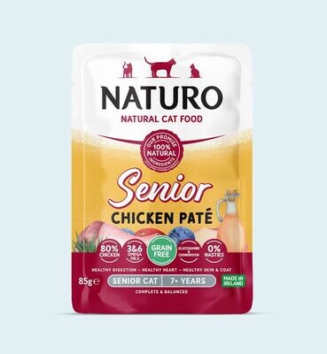 Naturo Cat Grain Free Senior Chicken Paté Pouch
