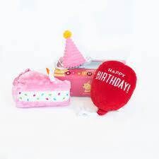 ZIPPY PAWS Pup Birthday Box Pink