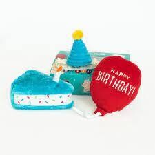 ZIPPY PAWS Pup Birthday Box Blue