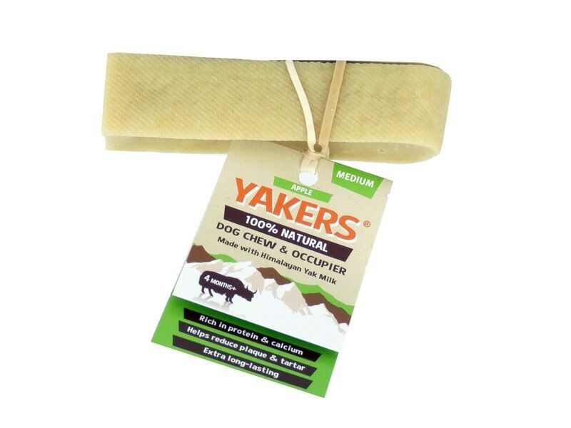 YAKERS APPLE DOG CHEW MEDIUM