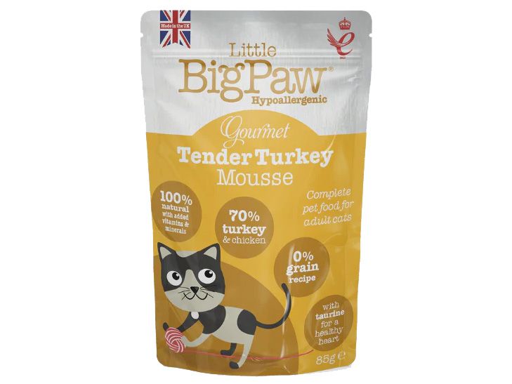 BIG PAW TURKEY MOUSSE CAT POUCH 85G