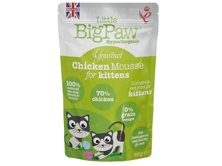 BIG PAW CHICKEN MOUSSE KITTEN POUCH 85G