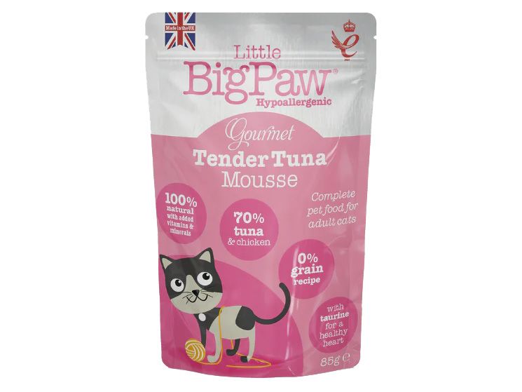BIG PAW TUNA MOUSSE CAT POUCH 85G