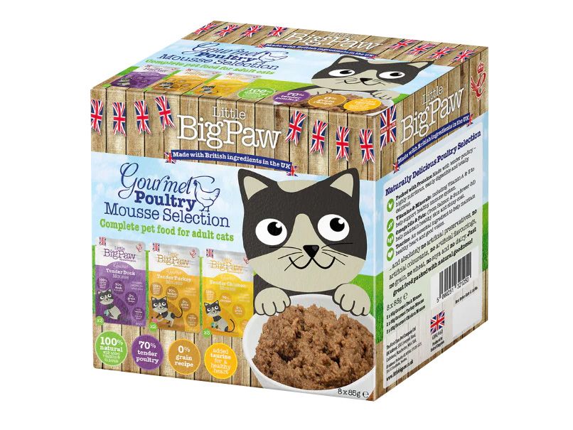 BIG PAW ASST POULTRY CAT 8 X 85G BOX