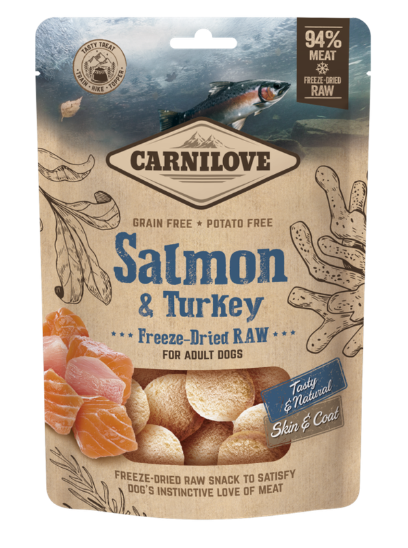 NEW Carnilove Salmon &amp; Turkey Freeze-Dried Raw
