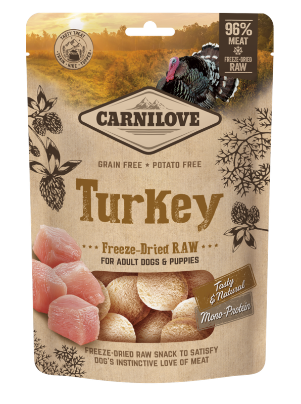 NEW Carnilove Turkey Freeze-Dried Raw