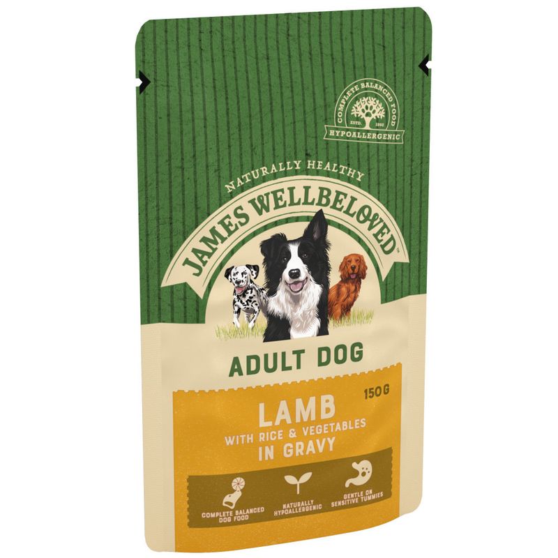 JAMES WELLBELOVED ADULT DOG LAMB POUCH WET FOOD