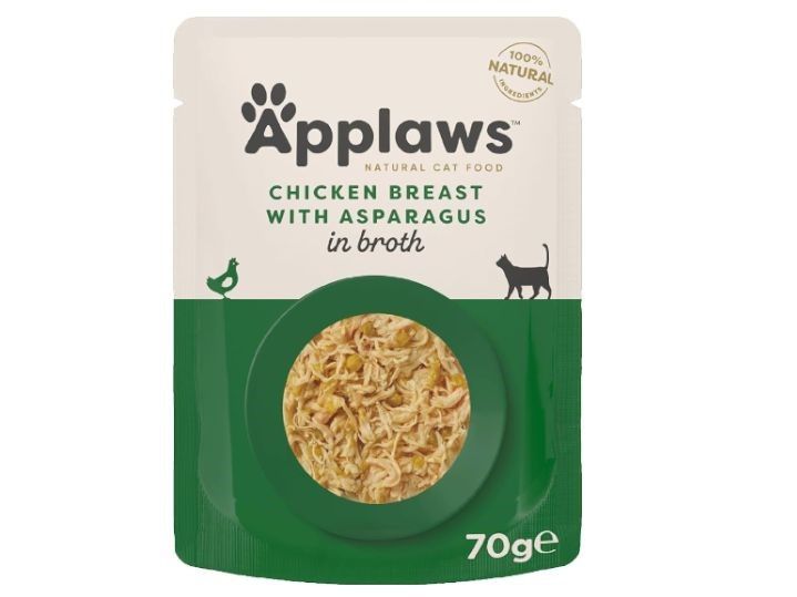APPLAWS POUCH CHICK&amp;ASP`GUS 70G CAT