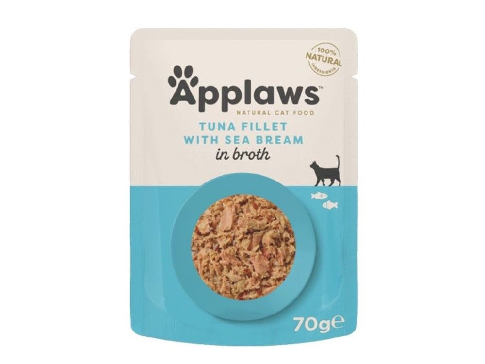 APPLAWS POUCH TUNA &amp; SEABREAM 70G