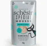 SCHESIR SPECIAL Skin &amp; coat salmon With Chicken in mousse 70g in pouch