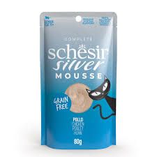 SCHESIR SIVER 11+ Chicken in mousse 80g in pouch