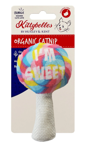 KITTYBELLES I&#39;m Sweet Lollipop Cat Toy WITH CATNIP