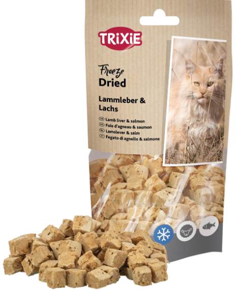 TRIXIE cat treats Freeze Dried lamb liver &amp; salmon