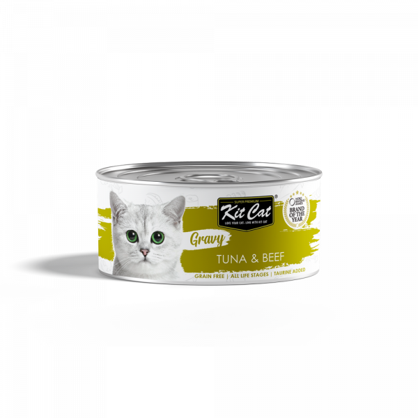 Kit Cat Gravy Canned Food (Tuna &amp; Beef)