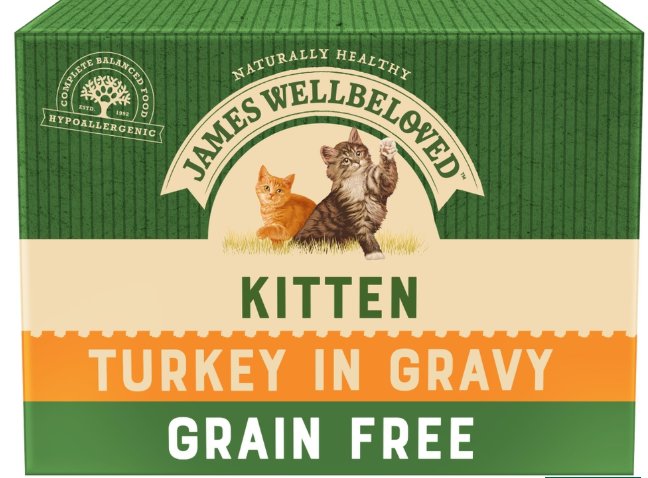 JAMES WELLBELOVED KITTEN TURKEY IN GRAVY GRAIN FREE