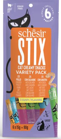 SCHESIR Mixed flavors creamy cat teats variety pk