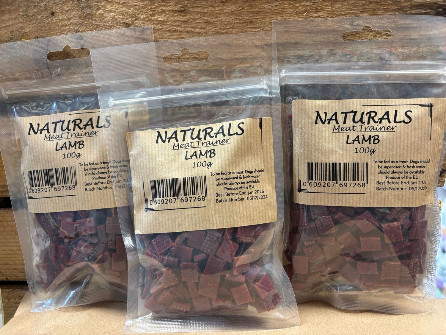 NATURALS MEAT DOG TRAINER TREATS LAMB