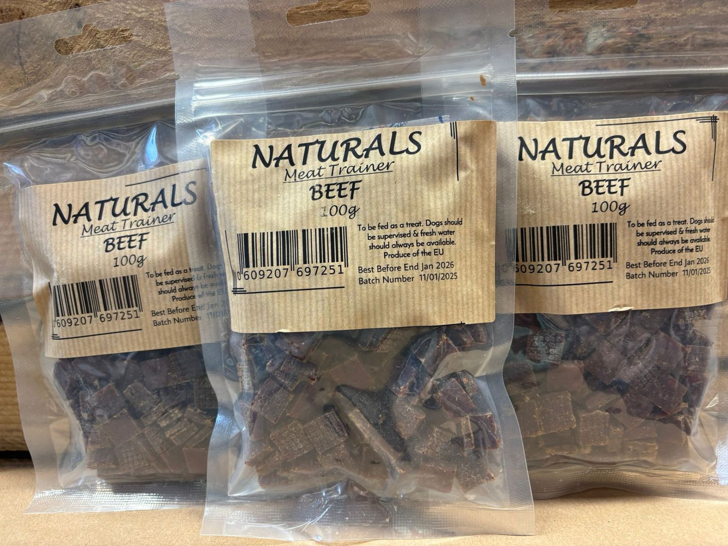 NATURALS MEAT TRAINER TREATS BEEF