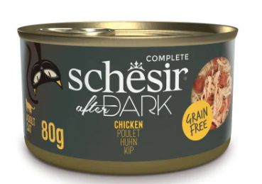 SCHESIR after dark  Chicken in broth 80g in can cat food