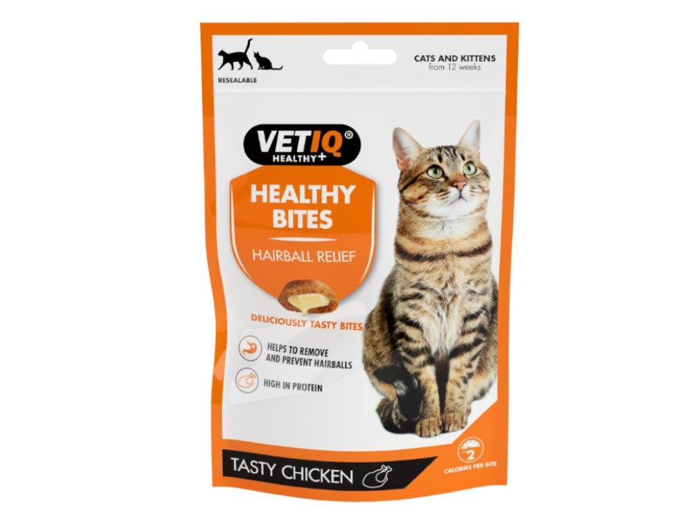 M&amp;C CAT HEALTHY BITES HAIRBALL REMEDY65