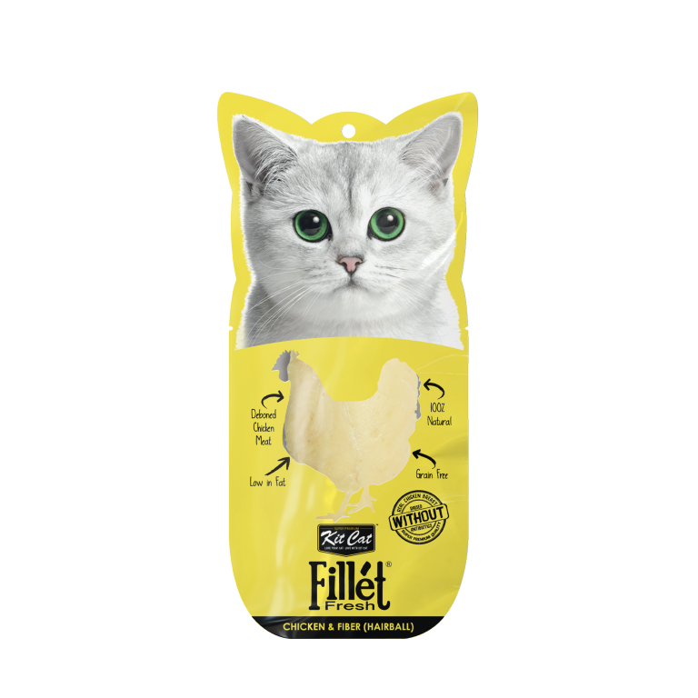 Kit Cat Fillet Fresh Chicken and Fiber (Hairball)