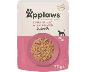 APPLAWS POUCH TUNA&amp;PC PRAWN 70G CAT