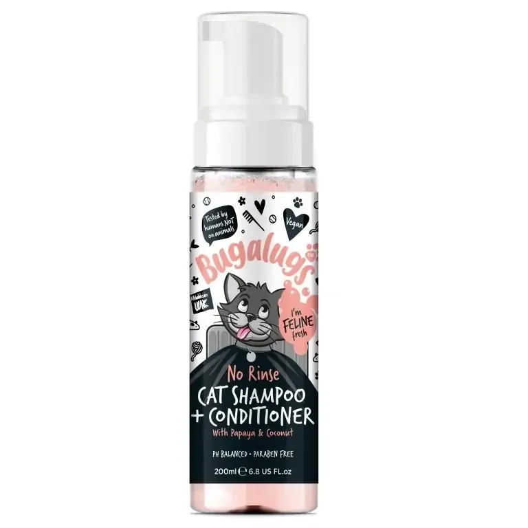 BUGALUGS No Rinse Cat Shampoo + Conditioner