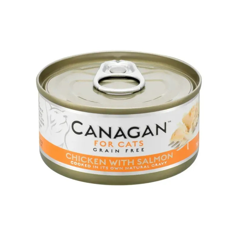 CANAGAN CHICKEN WITH SALMON WET CAT FOOD TIN