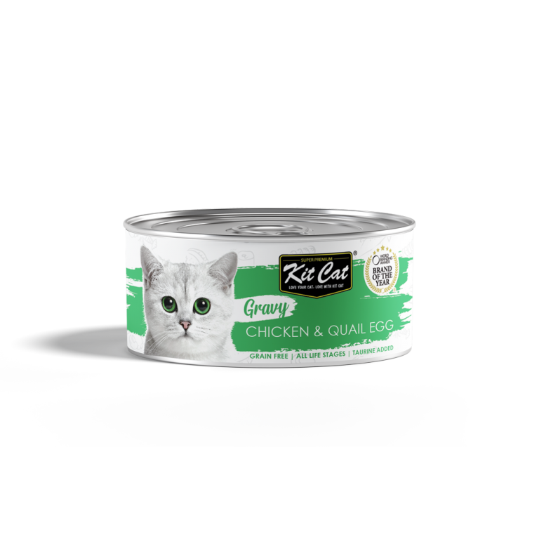 Kit Cat Gravy Canned Food (Chicken &amp; Quail Egg)