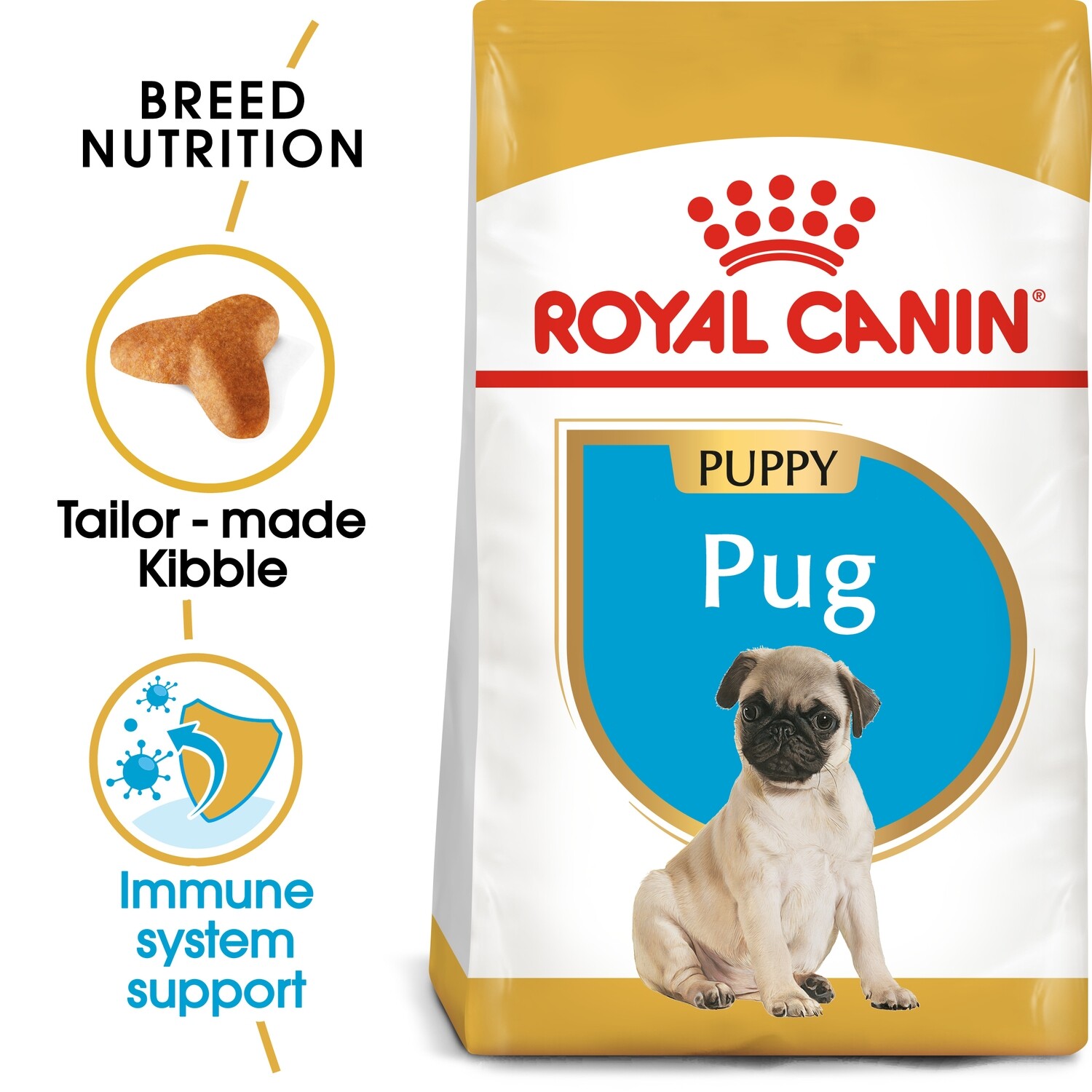 ROYAL CANIN Pug Puppy Dry Dog Food 1.5kg