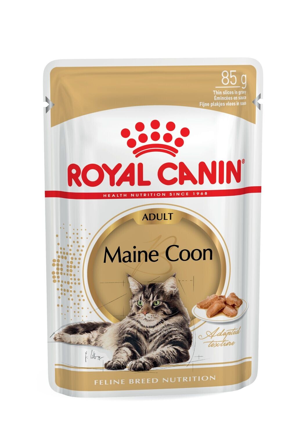 ROYAL CANIN Maine Coon Adult In Gravy Wet Cat Food 85g