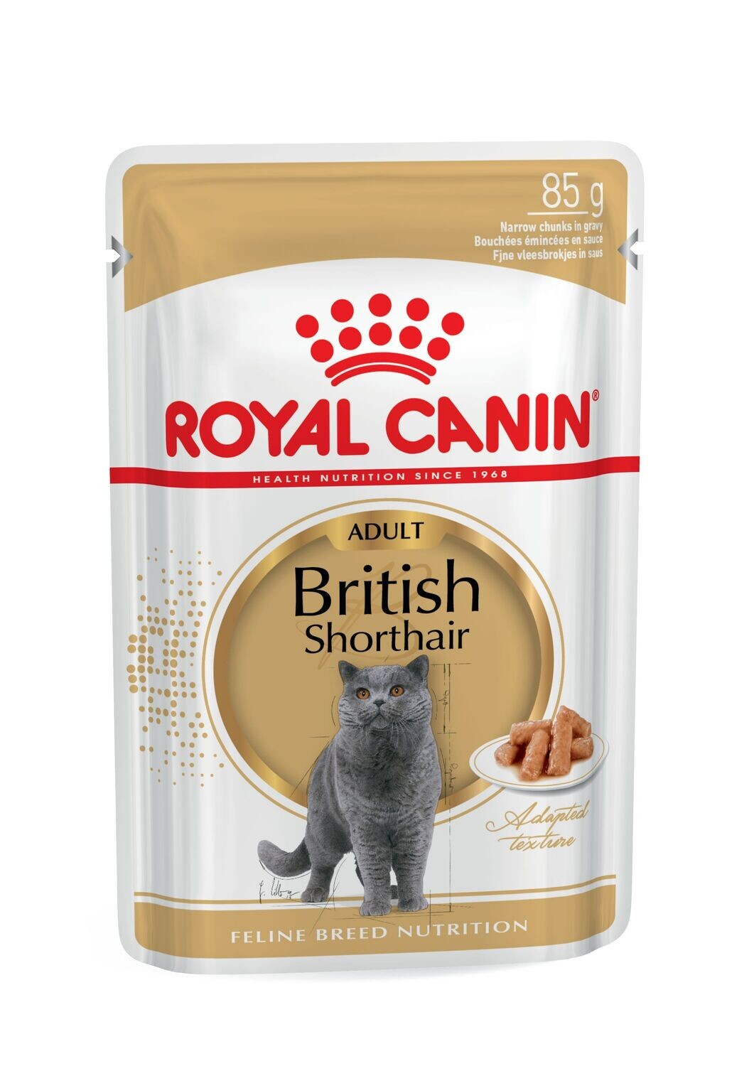 ROYAL CANIN British Shorthair Adult In Gravy Wet Cat Food 85g