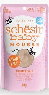SCHESIR CAT FOOD  Salmon And Chicken in mousse 70g in pouch