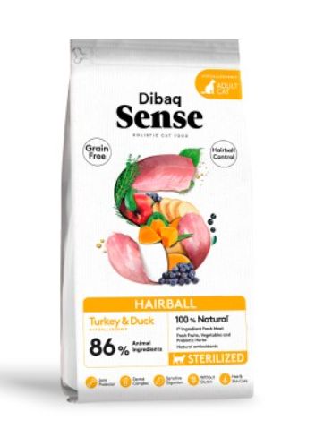 Dibaq Sense Grain Free Cat Hairball DRY CAT FOOD