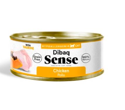 Dibaq Sense Cat Chicken with Papaya WET CAT FOOD TIN
