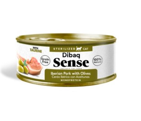 Dibaq Sense Cat Sterilized Iberian Pork WET CAT FOOD TIN