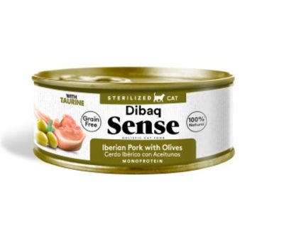 Dibaq Sense Cat Sterilized Iberian Pork WET CAT FOOD TIN