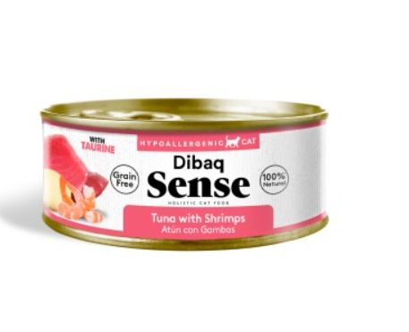 Dibaq Sense Cat Tuna and Prawns with Potatoes WET CAT FOOD TIN