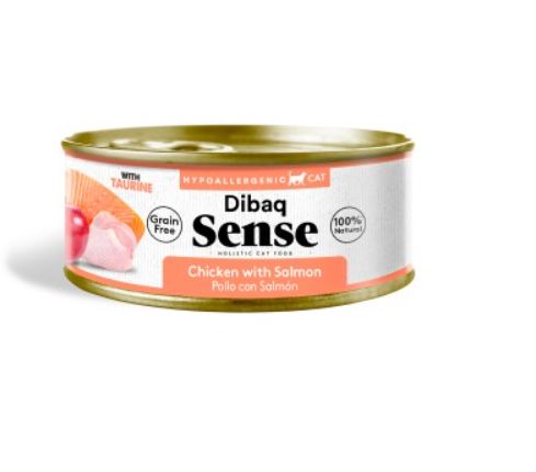 Dibaq Sense Cat Chicken and Salmon with Apple WET CAT FOOD TIN
