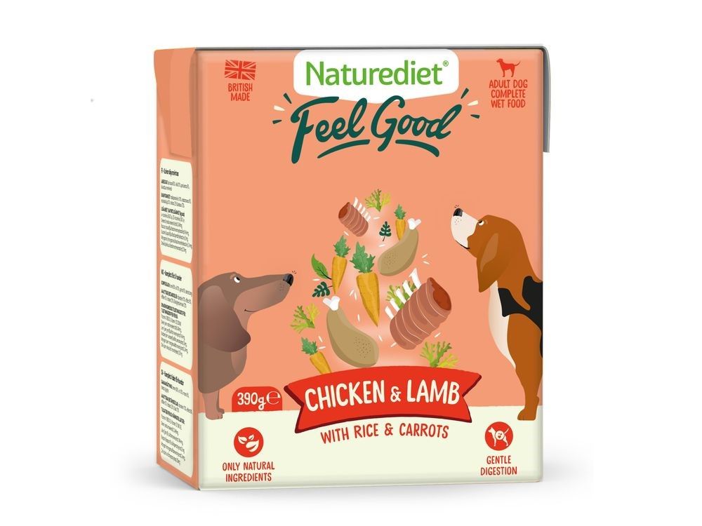 NATUREDIET FEEL GOOD CHICK&amp;LAMB WET DOG FOOD