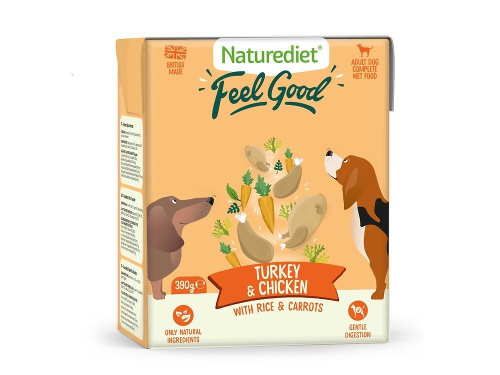 NATUREDIET FEEL GOOD TURK&amp;CHICK WET DOG FOOD