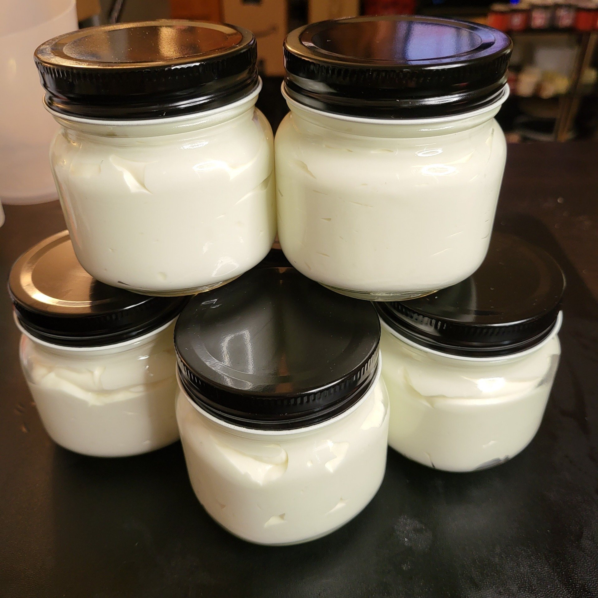 Vanilla spice scented emulsified body butter
