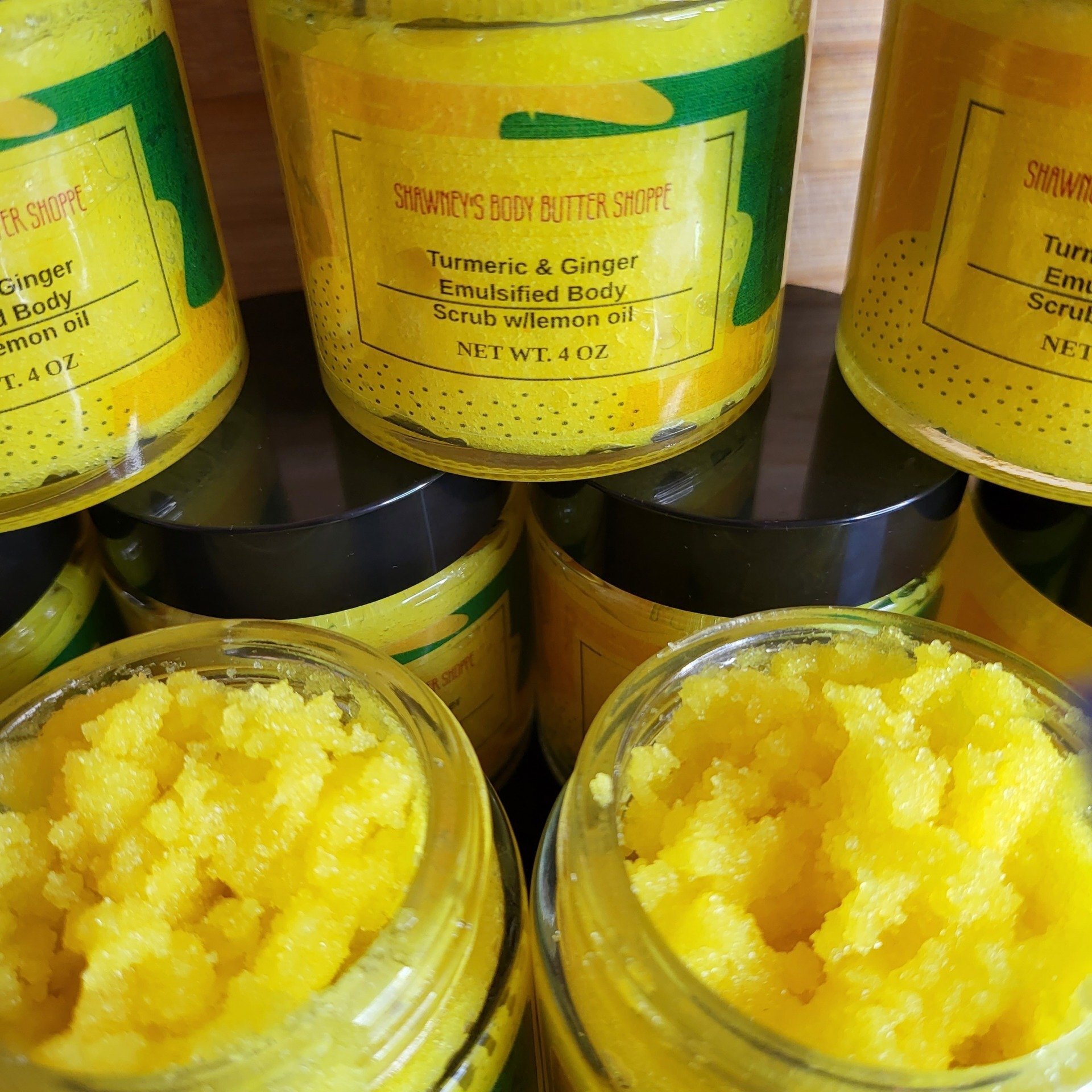 Turmeric & Ginger Emulsified Body Scrub infused w/lemon oil