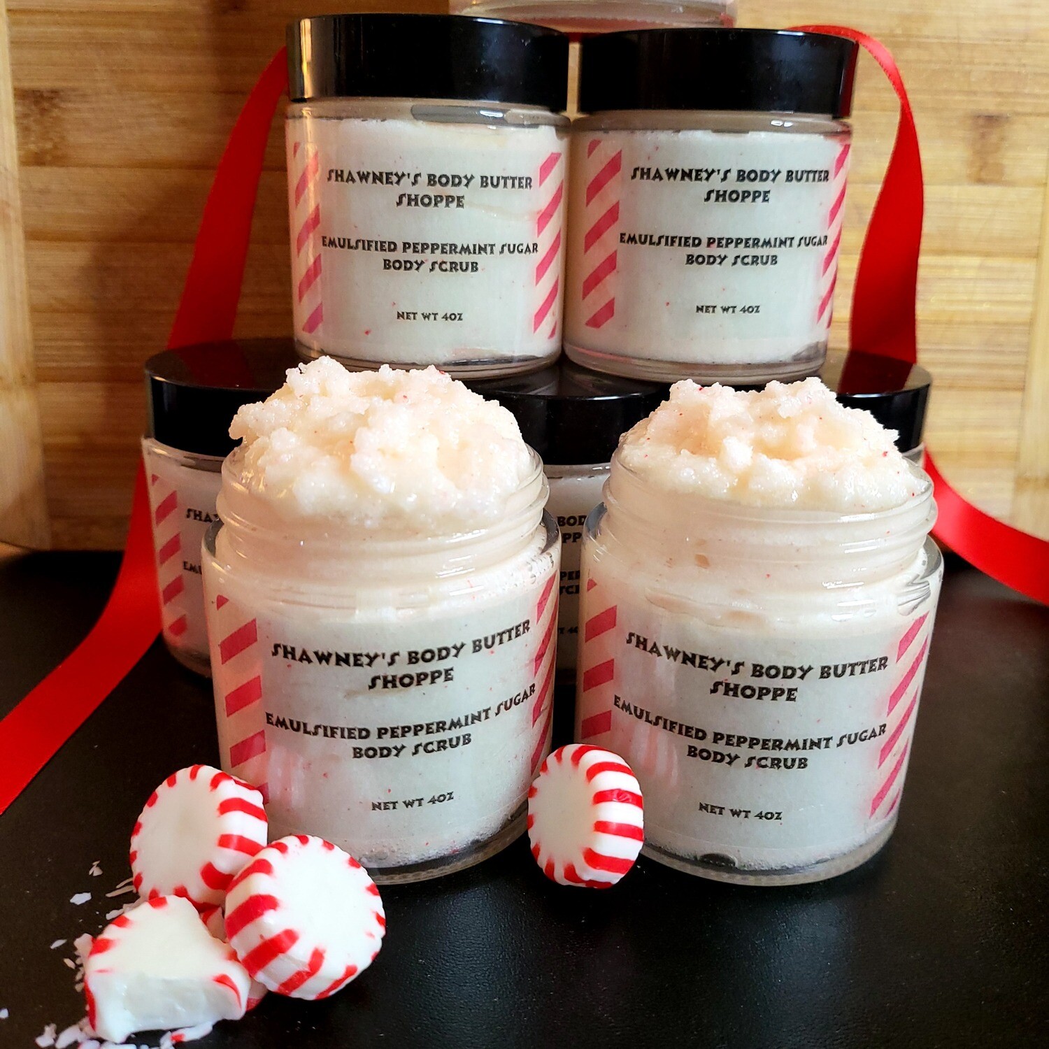 Emulsified Peppermint Body Scrub