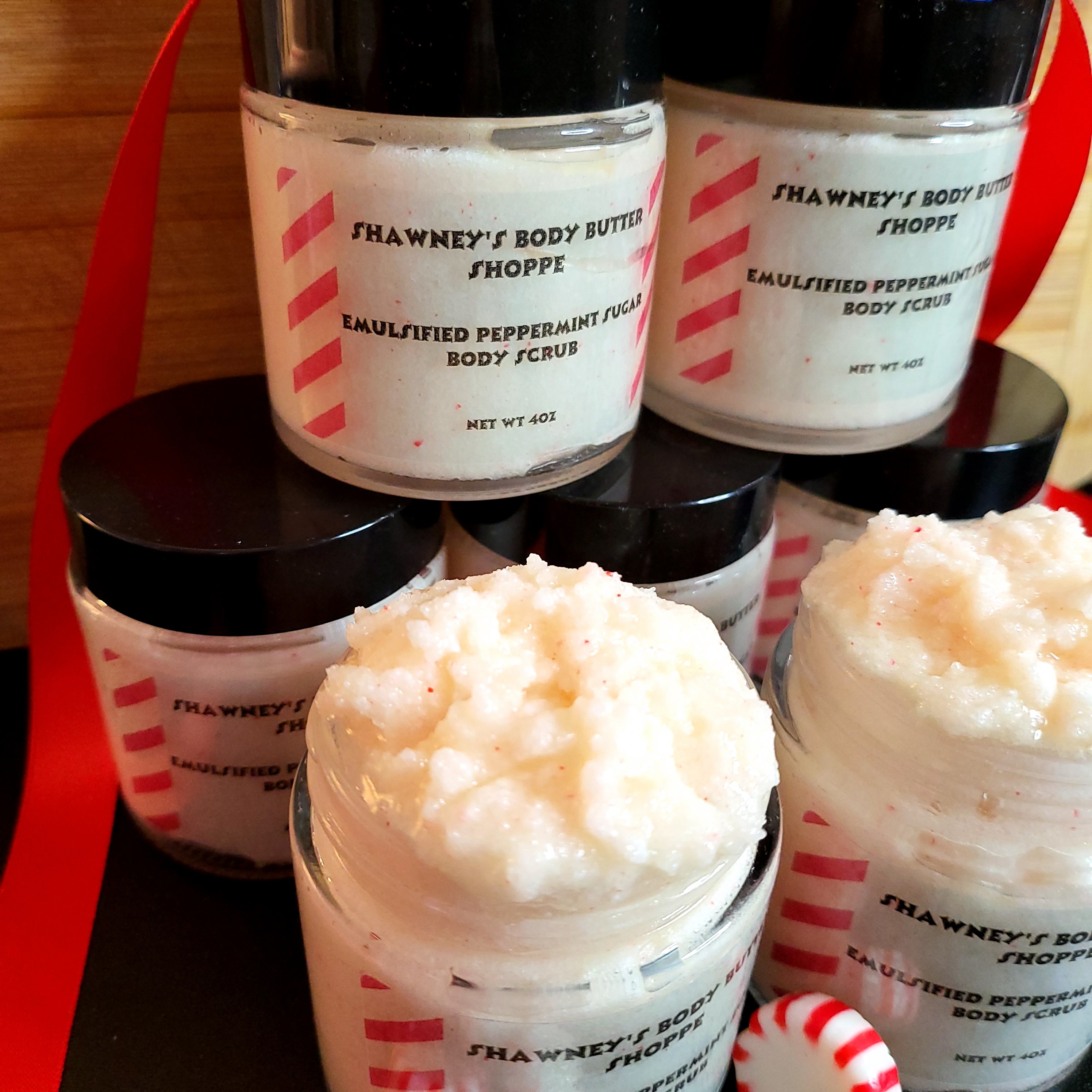 Emulsified Peppermint Body Scrub