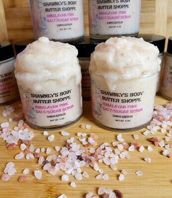 Pink Himalayan salt/sugar body scrub