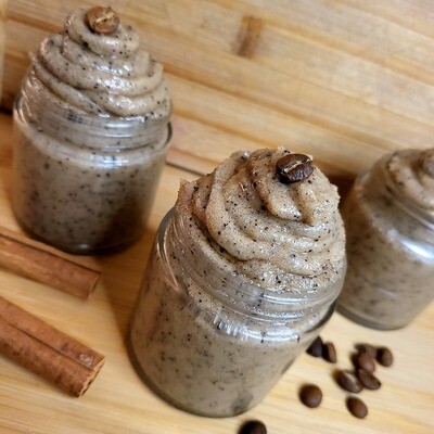 Emulsified Cinnamon-Coffee Body Scrub