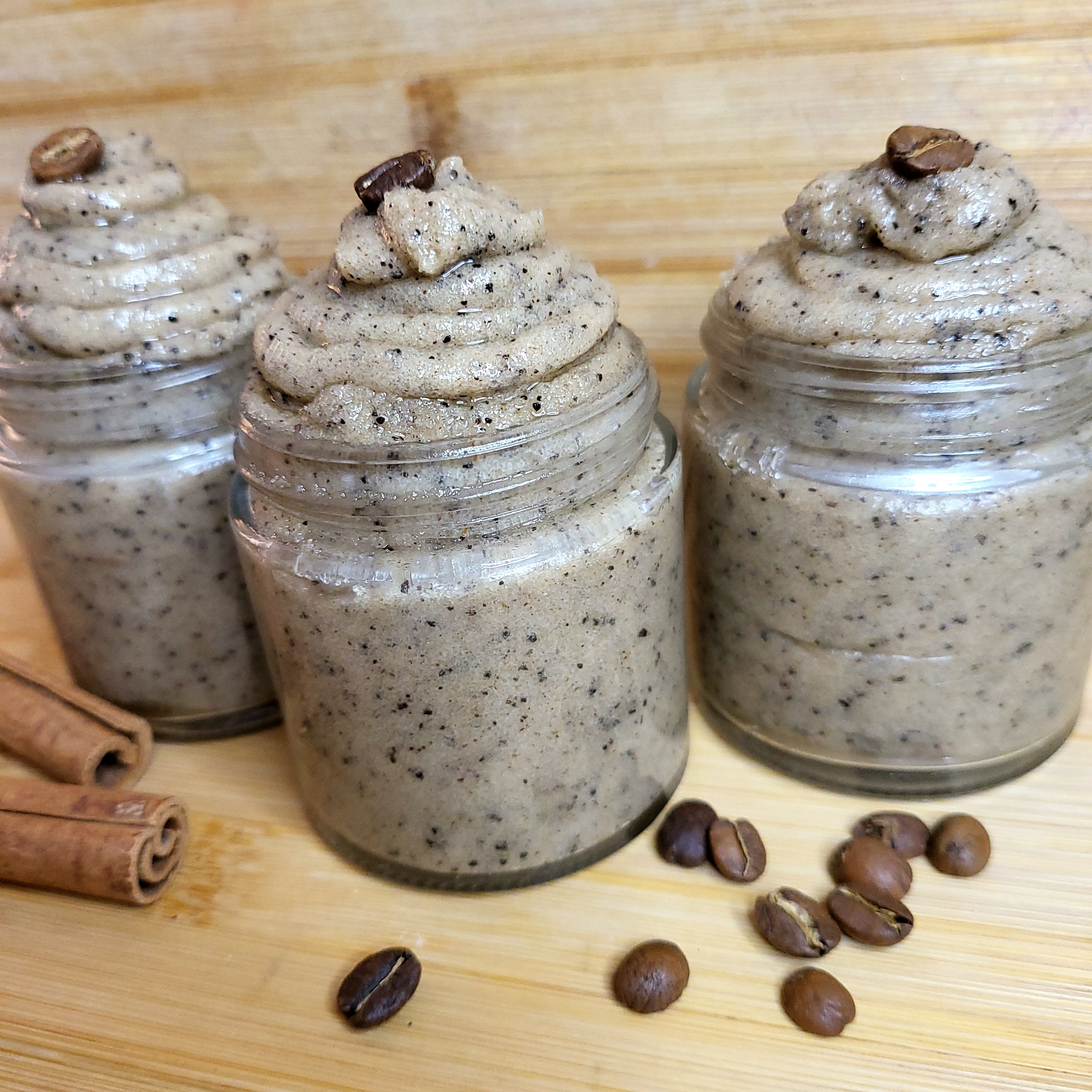 Emulsified Cinnamon-Coffee Body Scrub